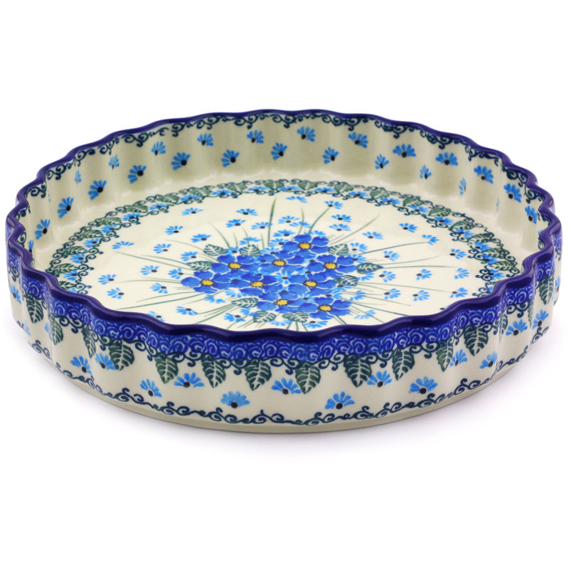 Polmedia Nonstick Stoneware Pie Pan