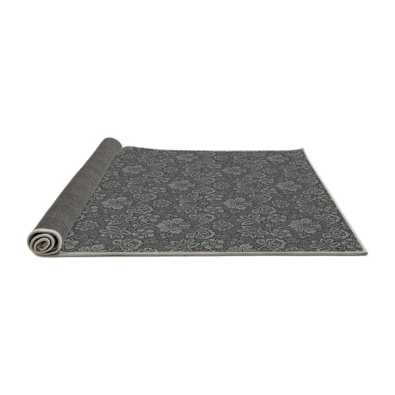 Performance Wool Damask Indoor Rug, Round 7'