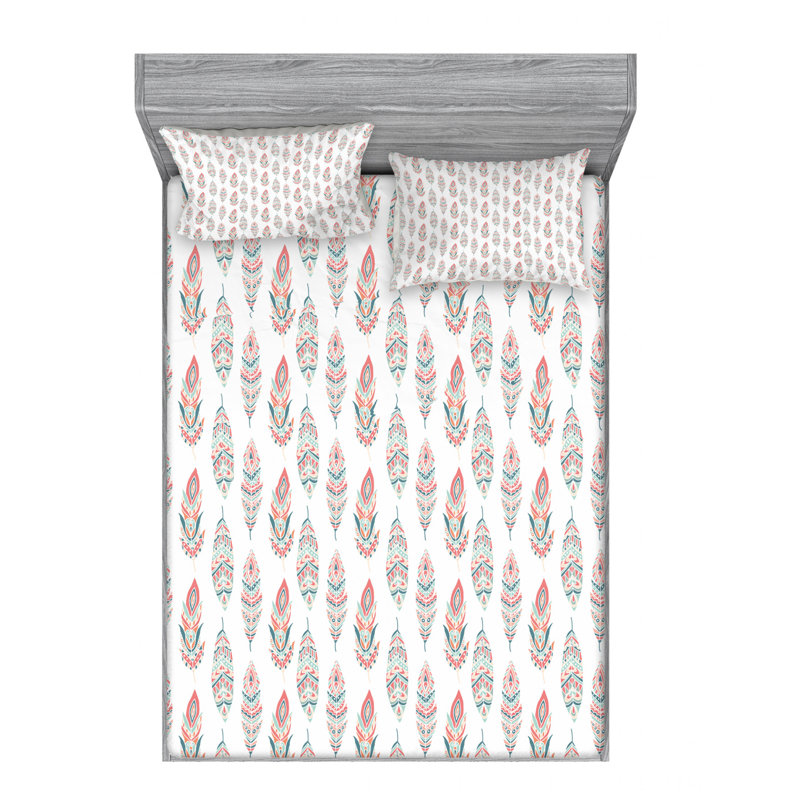Microfiber Sheet Set, Queen Sheet Set with Fitted Sheet