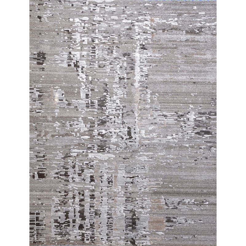 Abstract Area Rug, Round 6' x 6'