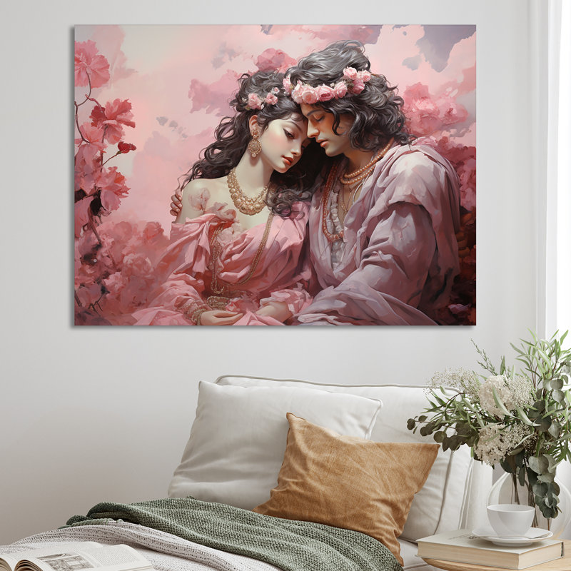 Hindouisme Radhas, déesse de la fleur de l'amour - impression, Toile tendue, H 24 po x l 32 po x P 1 po