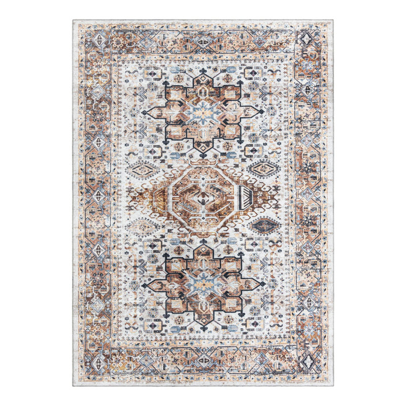 Bungalow Rose Washable Yara Rug, Rectangle 7'10" x 11'