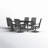 Emy 6 - Person Patio Dining Set with Rectangular Table