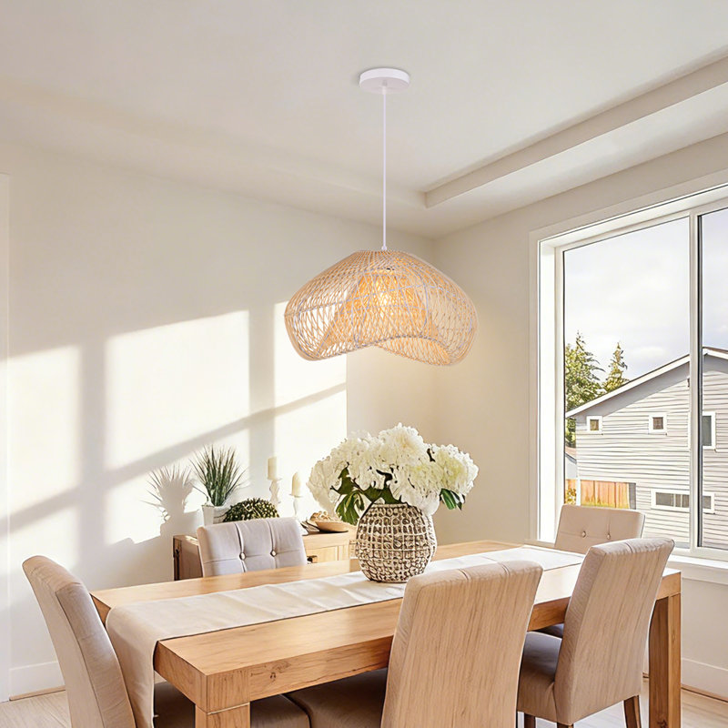 Luminaire suspendu en rotin novateur Boho