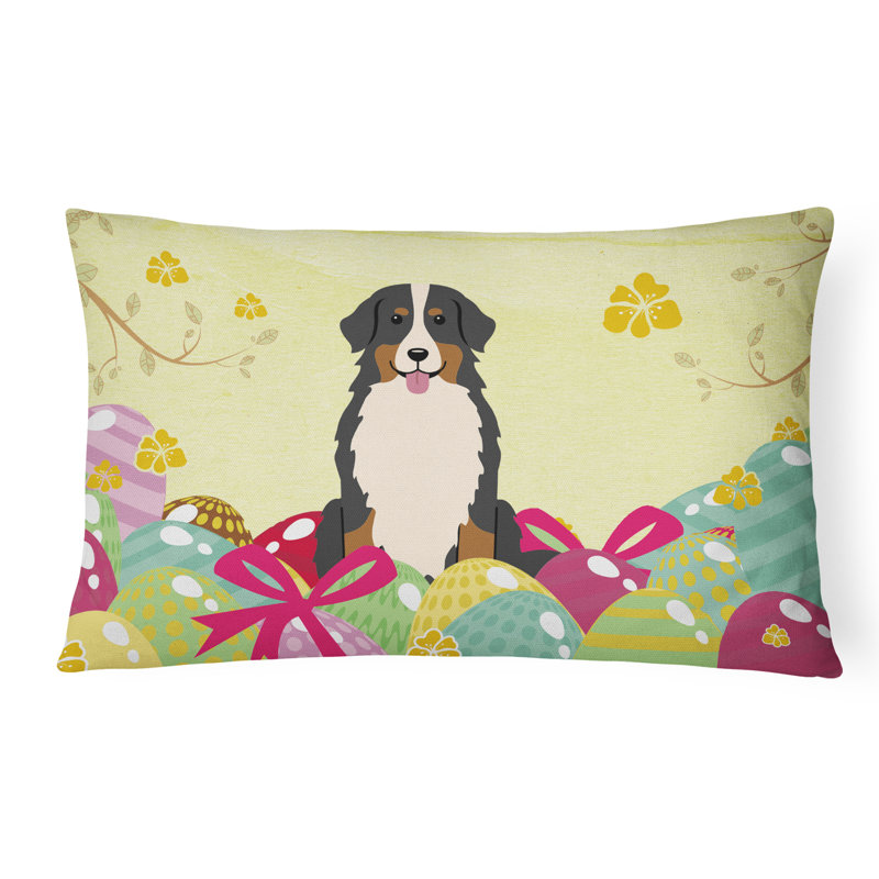 Coussin lombaire pour chien de pâques œufs bouvier bernois mountain
