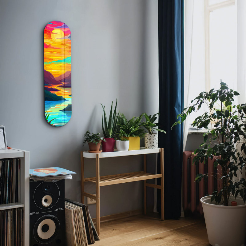 Peinture décorative en verre trempé