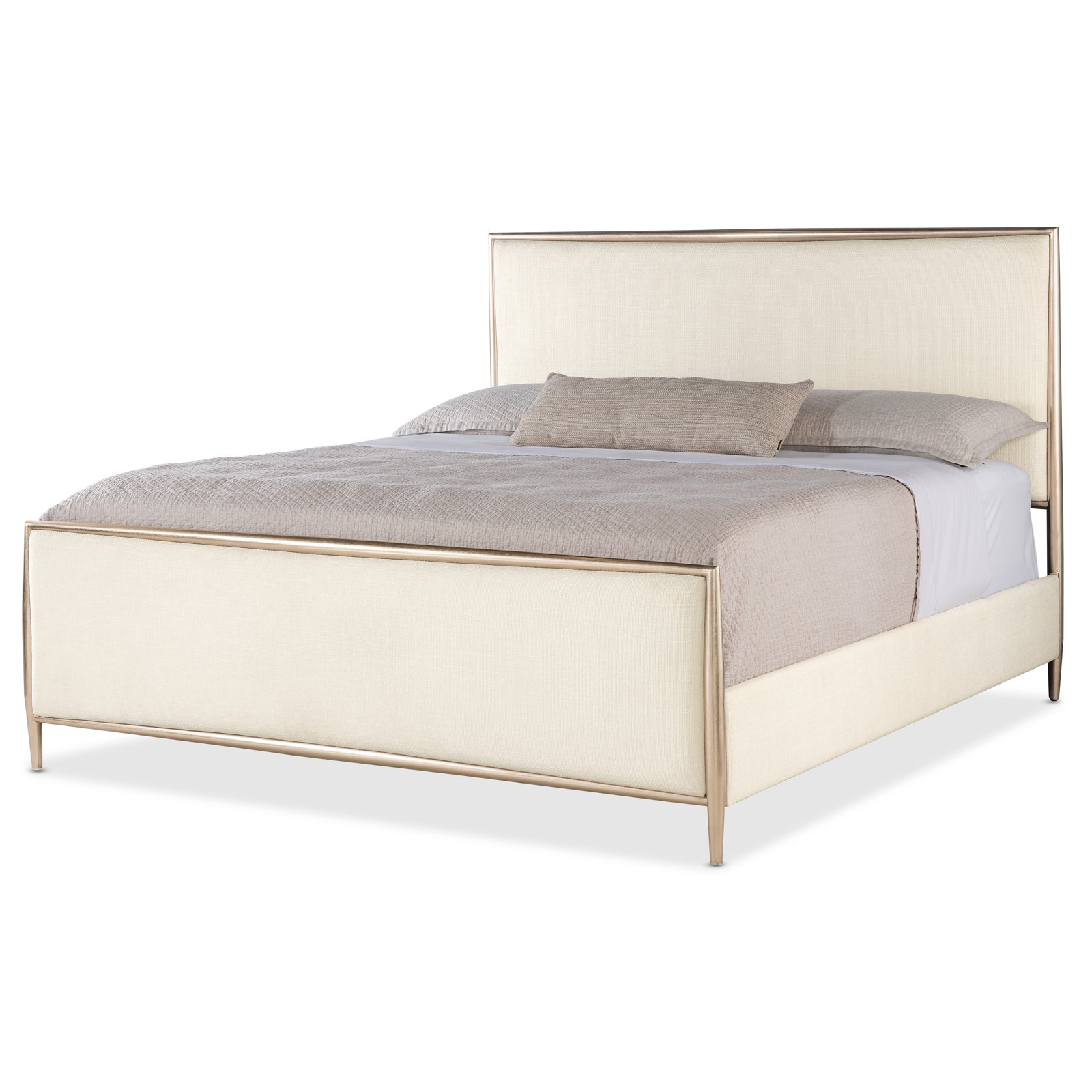 Westwood Upholstered Metal Bed, Queen