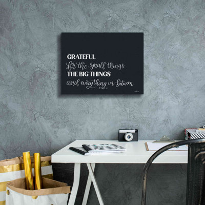 «Grateful For Everything» par l'imperfect Dust, art mural sur toile giclée