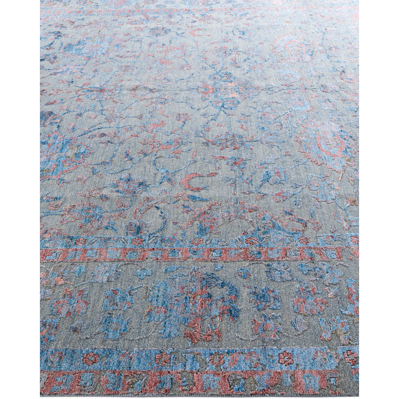 Overdyed One-of-a-Kind 9' 0" X 12' 1" Hand Knotted Area Rug