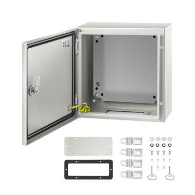 Boîtier électrique en acier 12 x 12 x 6 NEMA 4X - Boîte de jonction étanche extérieure IP66 avec plaque de fixation