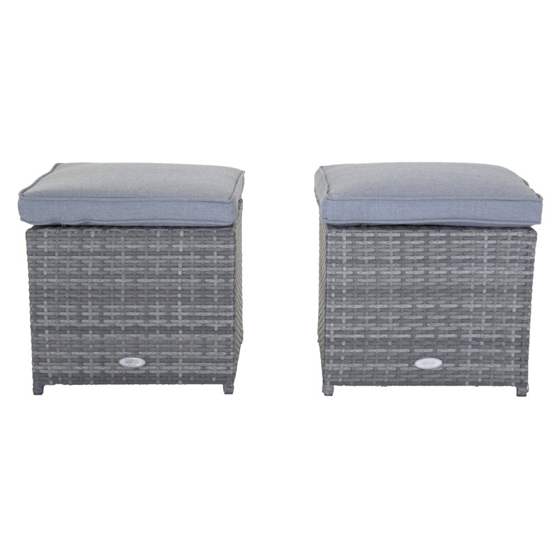 Huntington Upholstered Outdoor Ottoman