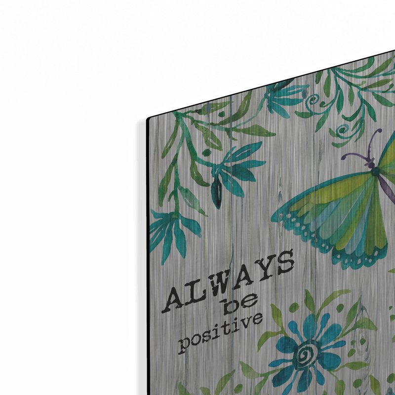 «Always Be Positif» par Cindy Jacobs, H 12 po x l 12 po