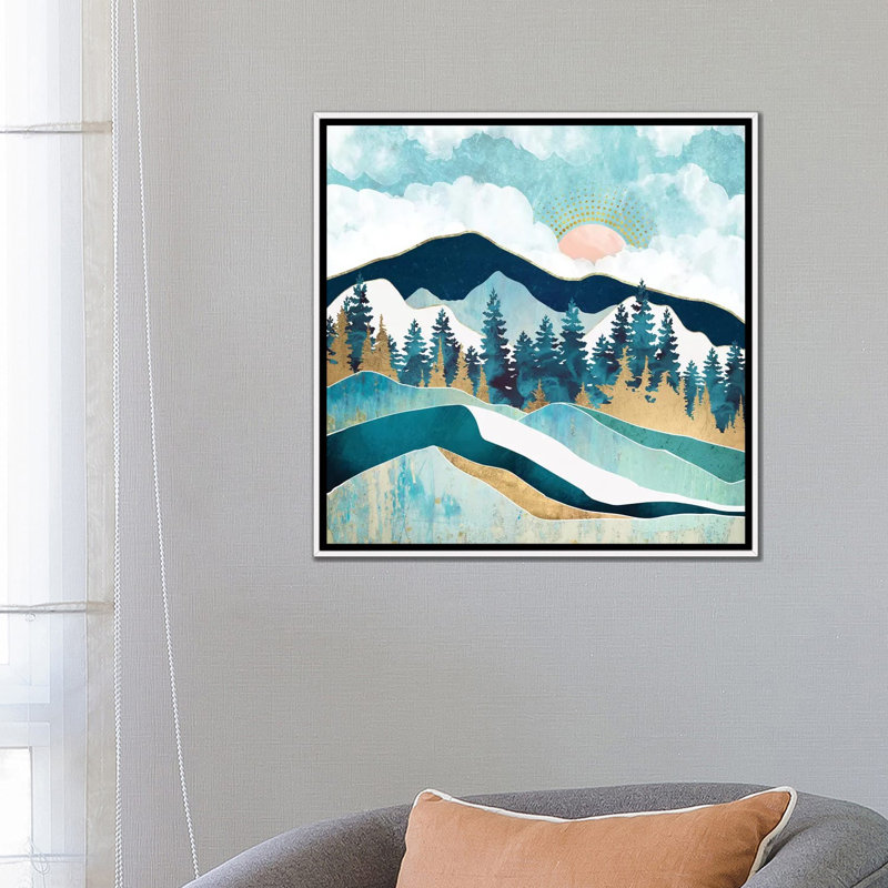 «Summer Forest», reproduction d'impression, Aucun mat, H 26 po x l 26 po x P 1,5 po, Toile blanche encadrée