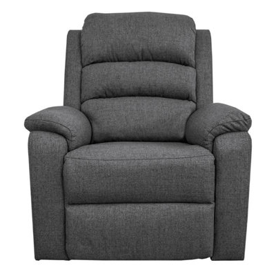Modern Burlap Fabric Recliner Motion Recliner Chair 1Pc Couch Manual Motion Living Room Furniture by Hokku Designs