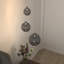 Calla Lilies 3 Pendants in Grey Glass-1146811923