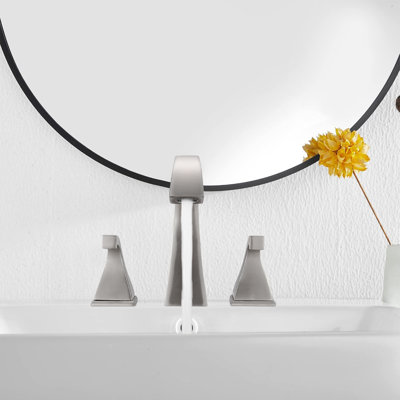 Robinet de salle de bain surdimensionné à 2 poignées avec bonde