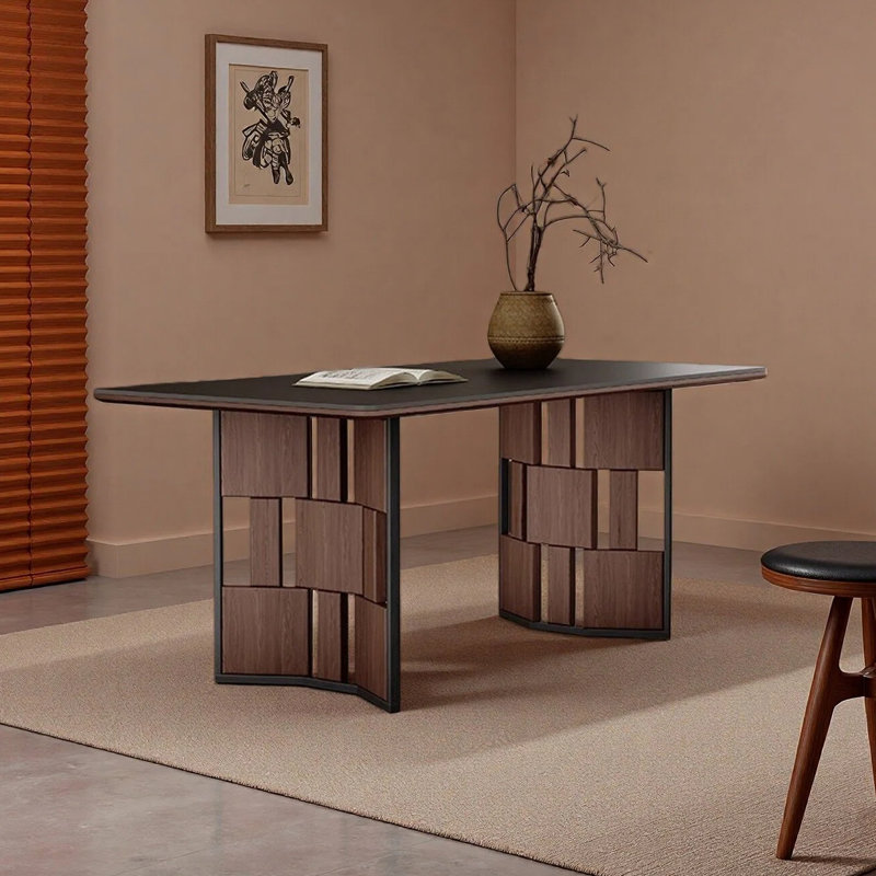 Stockport Modern rectangular dining table, 29.53”H x 55.12”L x 31.5”W