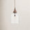 Bridgit Single Light Glass Wood Pendant