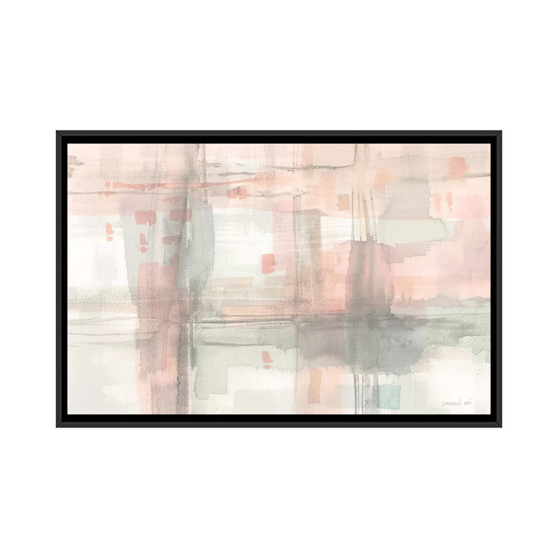 Intersection II par Danhui Nai - reproduction d'art, Toile avec cadre noir, Aucun mat, H 32 po x l 48 po x P 1,5 po