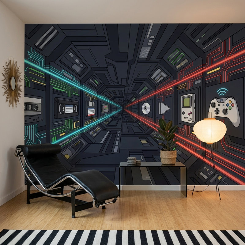 Décoration murale amovible Walls, Texturé non collé, 120 po x 96 po