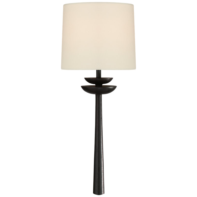 AERIN Beaumont Medium Tail Sconce, Aged Iron