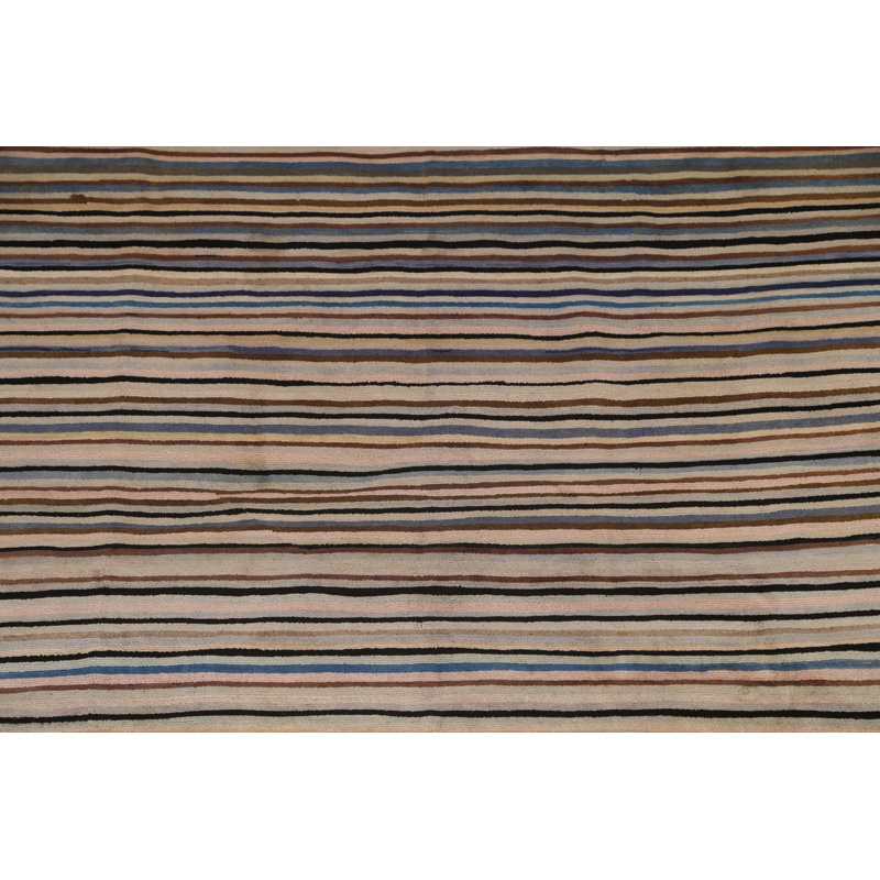 Tapis tout rayé Gabbeh 6 x 9