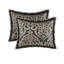 Édredon pour lit très grand 8 pièces, couleurs douces, détails des coussins brodés, rembourrage, lavable à la machine pour plus de commodité, motif texturé, coussins décoratifs avec utilisation à l'année