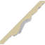 4 1/2"H x 4 5/8"P x 6 3/8"F x 94 1/2"L Emery Crown Moulding