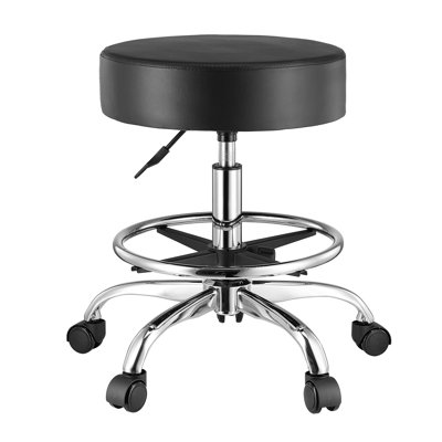 Adjustable Height Active Stool with Footrest