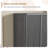 Fluted Door Shoe Cabinet, 5-Tier Entryway Storage Bench with Adjustable Shelves-221428762-234608851