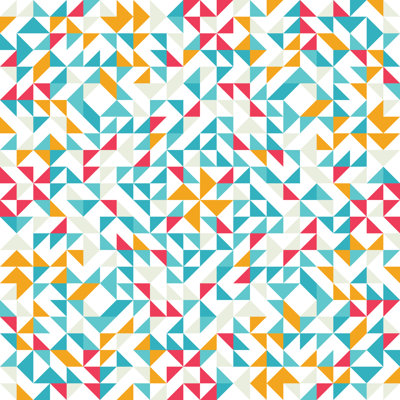 Seamless Geometric Pattern - Wrapped Canvas Print