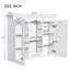 Armoire de salle de bain murale polyvalente avec rangement spacieux et design élégant