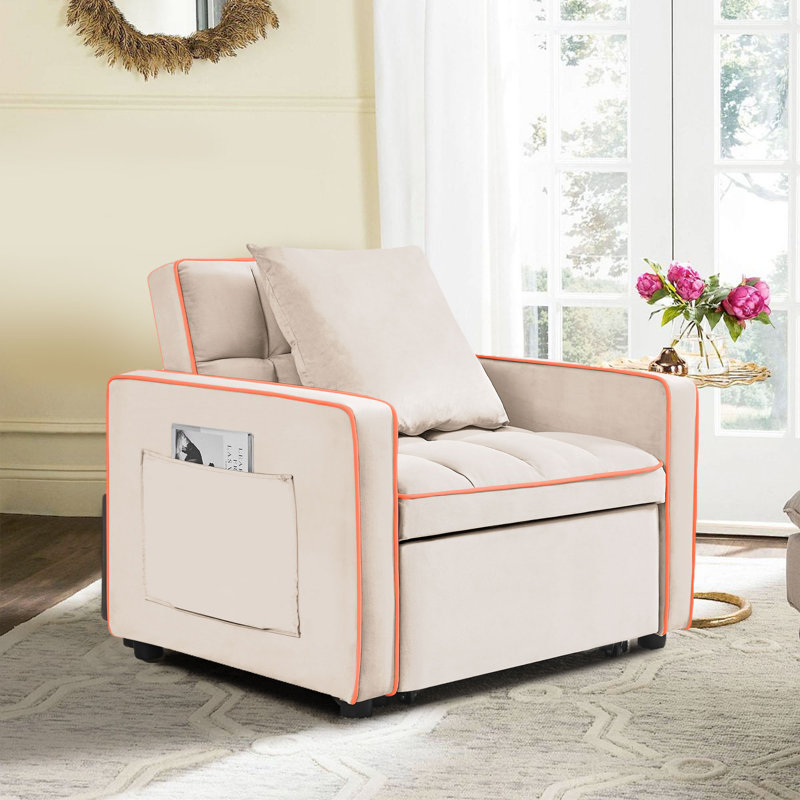 Villy 35,43 de large, Velours blanc