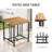 Ensemble de conversation d'extérieur pour 2 chaises pivotantes avec repose-pieds et table d'appoint 18,7 po Archlebov-1583210596