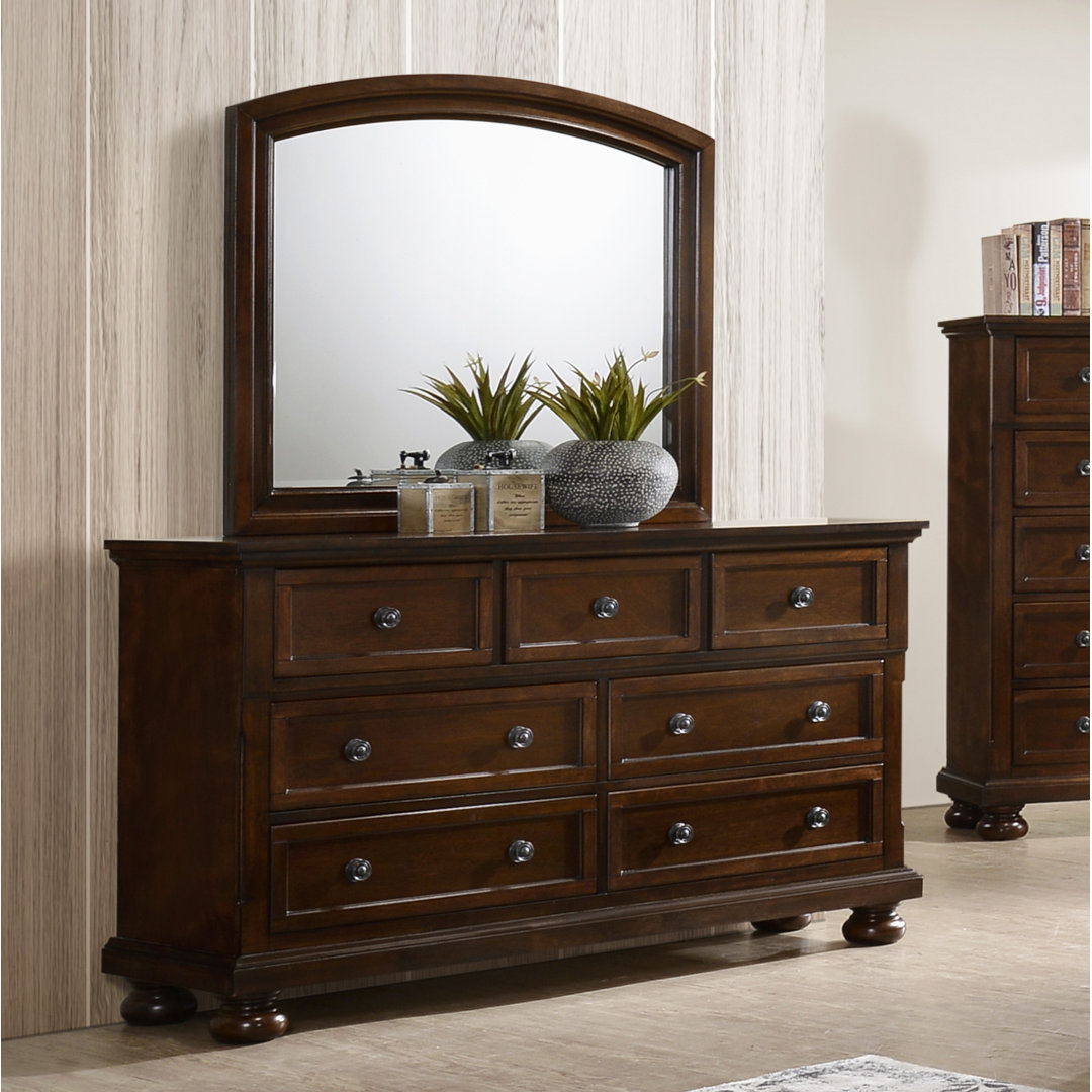 Lyons 60'' W 7 - Drawer Dresser with Mirror Glory Furniture
