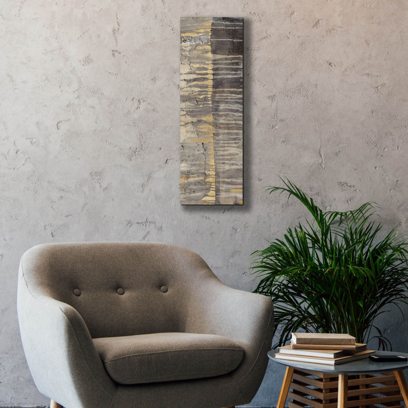 «Tectonic 2 Gold» par Albena Hristova, art mural sur toile
