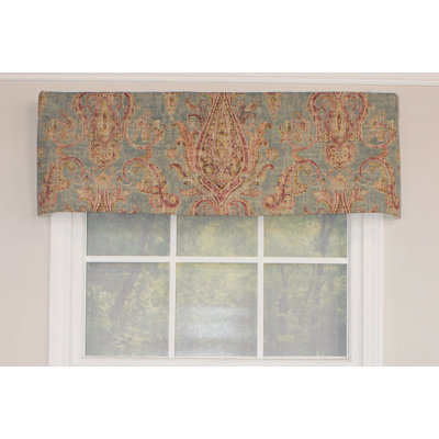 Barba Cotton Blend Paisley Scalloped Window Valance