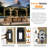 10 Ft. W x 10 Ft. D Wood Patio Gazebo-93818301