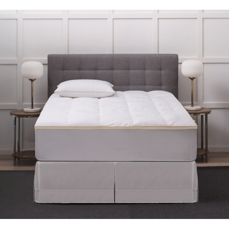 Surmatelas en plumes de canard blanc 2 po Simmons, Simple