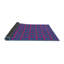 Tapis décoratif bleu géométrique-1495630021