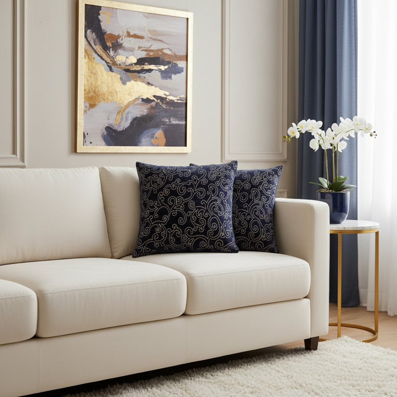 Darling Square Pillow Cover & Insert, Natural