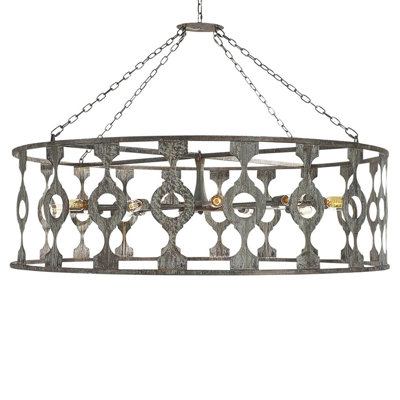 Lustre tambour Spoutnik à 10 lumières Rouge