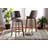 Upholstered Counter Stool with Solid Wood Frame-67492020