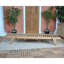 Chaise longue inclinable en teck Vasques