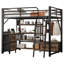 Lit mezzanine avec bureau et lumière-2083243817