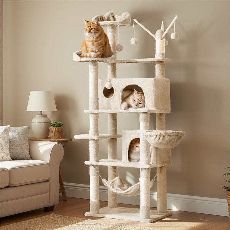 Arbre à chat Cricklade, Beige