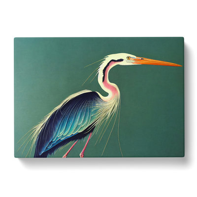 Watercolour Heron Bird Vol.3 - Wrapped Canvas