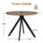 Saveta Round with Iron Base Dining Table-97872692-97872693-97872694