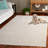 Mirash Hand Tufted Viscose/Wool/Cotton Solid Colour Rug in Ivory-1826280921