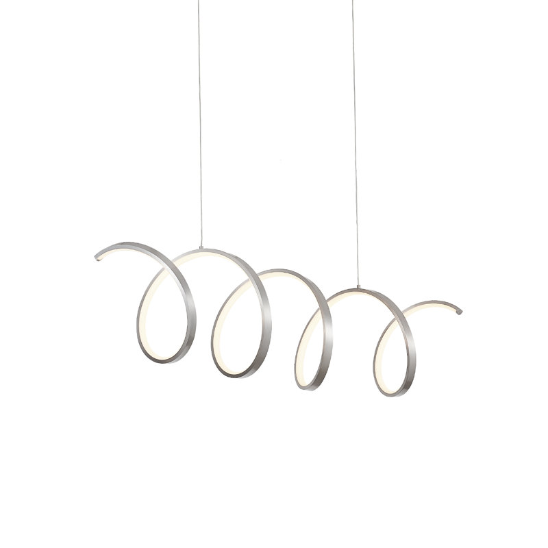 Synergy 1 - Light LED Kitchen Island Pendant, Antique Silver